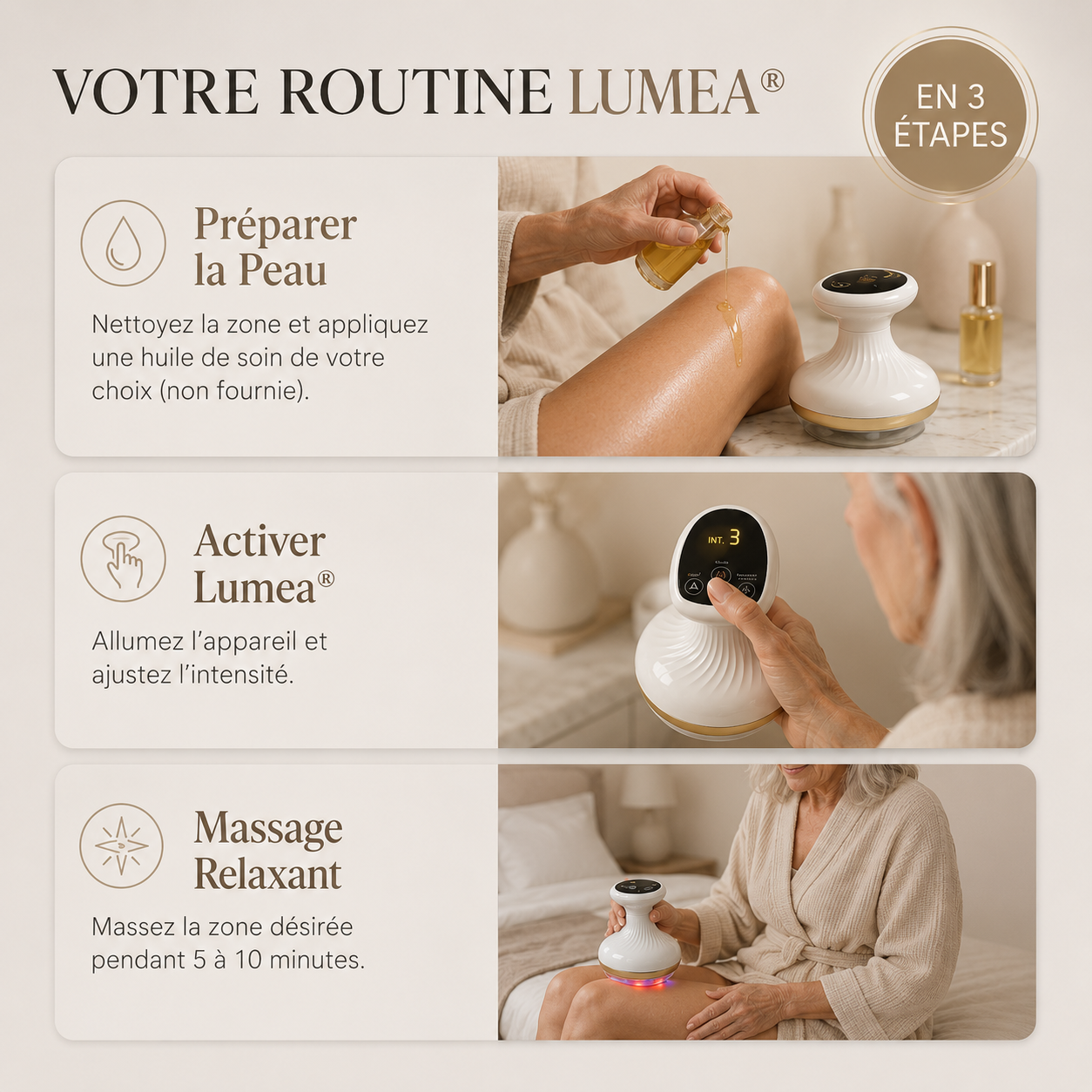 Draina — Masseur Drainant Anti-Cellulite